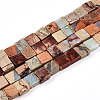 Natural Shoushan Stone Beads Strands G-N346-05A-04-2