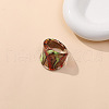 Dunhuang Style Glass Finger Rings FS-WGA00D8-02-1