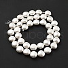 Electroplated Shell Pearl Beads Strands BSHE-G027-04-4