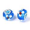 Handmade Lampwork European Beads LAMP-Q029-03E-2