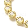 Rack Plating Brass Micro Pave Cubic Zirconia Chain Bracelets BJEW-P336-09G-2