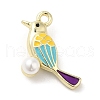 Alloy Enamel Pendants ENAM-D058-03G-02-1