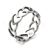 Non-Tarnish 201 Stainless Steel Finger Rings RJEW-G278-21P-1