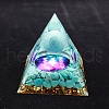 Luminous Constellation Orgonite Pyramid Resin Energy Generators PW-WGB3061-11-1