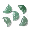 Natural Green Aventurine Carved Healing Moon with Human Face Figurines G-B062-06D-1