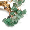 Natural Green Aventurine Chips Money Tree Decorations DJEW-P018-01C-2