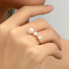 Simple Style Brass Pave Cubic Zirconia Open Rings IO7806-3