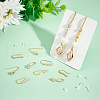 Unicraftale 14Pcs 7 Style Brass Micro Pave Clear Cubic Zirconia Earring Hooks KK-UN0002-21-2