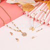 SUNNYCLUE 6Pcs Brass Fold Over Clasps KK-SC0005-46-4