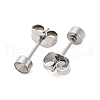 304 Stainless Steel Stud Earring Findings STAS-V003-09P-04-2