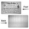 Rectangle 201 Stainless Steel Custom Blank Thermal Transfer Wallet Card DIY-WH0252-018-4