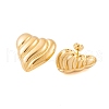 Ion Plating(IP) 304 Stainless Steel Stud Earrings for Women EJEW-P279-51G-2