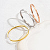 3Pcs Classic Stainless Steel Hinged Bangles for Women UP3566-4