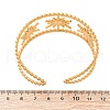 304 Stainless Steel Enamel Cuff Bangles for Women BJEW-D306-06G-3
