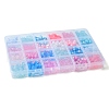Acrylic Bead Flowers/Stars/Hearts OACR-FS0001-68-6
