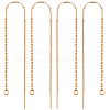 Beebeecraft 10Pcs Brass Stud Earring Findings KK-BBC0013-76-1