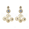 Vortex Spiral 304 Stainless Steel Dangle Stud Earrings EJEW-Q028-01A-G-2