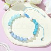 Natural Gemstone Braided Bead Bracelets BJEW-JB09855-2