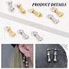 Unicraftale 8Pcs 2 Colors 304 Stainless Steel Pendants STAS-UN0059-56-4
