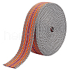 10 Yards Polyester Striped Ribbons SRIB-WH0011-257-1