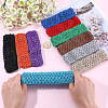 Gorgecraft 30Pcs 10 Colors Polyester Crochet Elastic Headbands OHAR-GF0001-33B-3