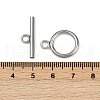 Stainless Steel Toggle Clasps STAS-C126-01B-P-3