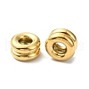 Ion Plating(IP) 304 Stainless Steel European Beads STAS-Z066-03G-1