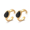 304 Stainless Steel Stud Earrings EJEW-S253-03A-G-6