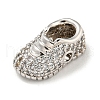 Brass Micro Pave Clear Cubic Zirconia Beads KK-G493-07P-2