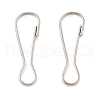 Rack Plating Brass Keychain Clasp Findings KK-Z068-05P-1
