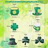 35Pcs 7 Styles Saint Patrick's Day Alloy Enamel Pendants ENAM-CJ0005-45-2
