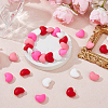 DICOSMETIC 40Pcs 4 Colors Heart Food Grade Eco-Friendly Silicone Beads SIL-DC0001-77-6