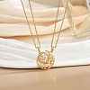 2Pcs Brass Pave Clear Zirconia Magnetic Couple Sun Moon Pendant Necklaces WG8E766-10-1