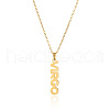 304 Stainless Steel Word Constellation Pendant Necklaces FS-WGAAB2A-03-2