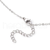 Copper Wire Wrapped Empty Glass Bottle Pendant 304 Stainless Steel Cable Chain Necklaces for Women Men NJEW-JN05275-5