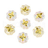 Electroplate Transparent Glass Beads LAMP-N032-03-D01-2