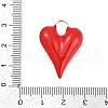 Brass Enamel Pendants X-KK-G522-39G-3