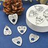 30Pcs 3 Styles Tibetan Style Alloy Pendants TIBEP-CJ0003-12-5