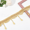 Polyester Braided Tassel Lace Trim Ribbons DIY-WH0308-536-3