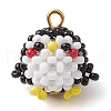 Seed Beads Beaded Charms PALLOY-MZ00317-1