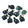 Natural Agate Pendants G-R459-008-2