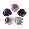 Natural Amethyst Pendants G-S364-006C-1