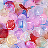 100Pcs 10 Colors Gradient Handmade Lampwork Beads LAMP-TA0001-04-4