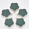 Eco-Friendly Alloy Enamel Pendants PALLOY-R110-05B-1