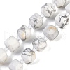 Natural Howlite Beads Strands G-B125-O01-01-1