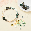 414Pcs 8 Style Heart & Flat Round Opaque/Transparent Acrylic Beads MACR-YW0001-46-7