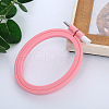 Adjustable ABS Plastic Oval Embroidery Hoops TOOL-PW0003-016D-1