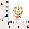 Brass Micro Pave Cubic Zirconia Pendants KK-N261-21A-G-3