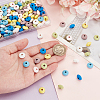  140pcs 7 colors Dyed Natural Beech Wood Beads WOOD-PH0003-11-3