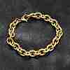 304 Stainless Steel Cable Chain Bracelets for Women BJEW-Q050-01A-G-2